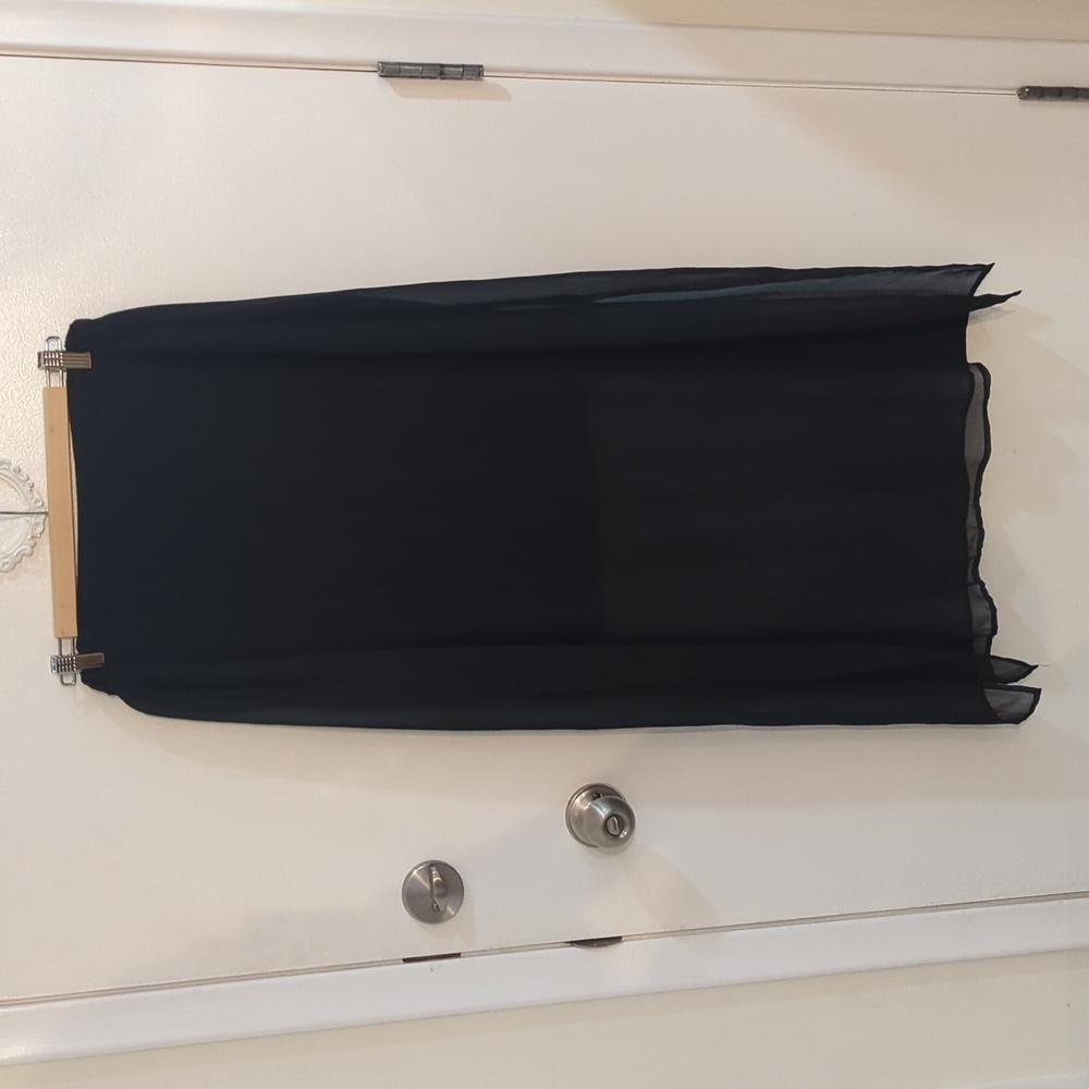 🔥 Point zero polyester skirt, late 90s, black, size large - Picture 1 of 3